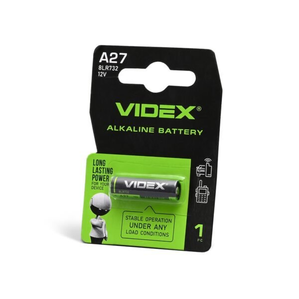 Baterie alcalină Videx а27 1pc Blister Blister - imagine 1