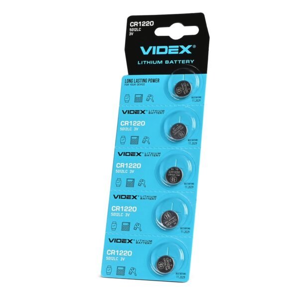 Baterie de litiu Videx CR1220 5pcs Blister Blister - imagine 1
