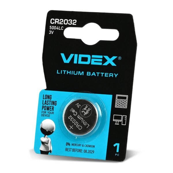 Baterie de litiu videx CR2032 Card blister 1pc - imagine 1