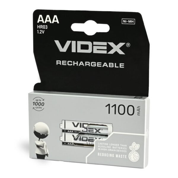 Baterie reîncărcabilă ni-MH Videx HR03 1100MAH 2PCS blister - imagine 1