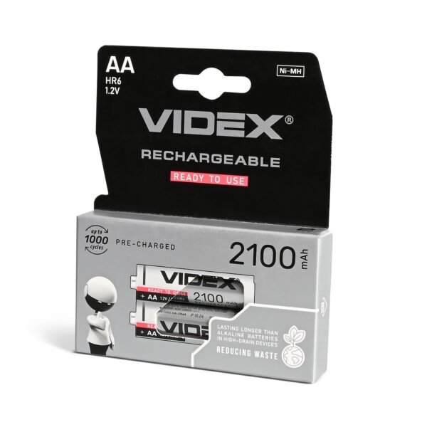 Ni-MH Baterie reîncărcabilă Videx HR6 2100MAH 2PCS blister - imagine 1