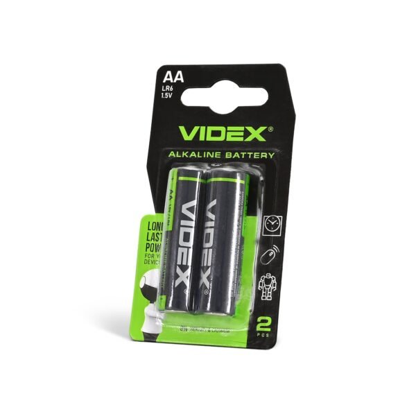 Baterie alcalină Videx LR6/AA 2pcs Blister mic - imagine 1