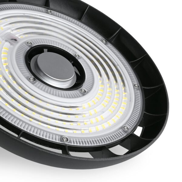 LED High Bay Light Videx HB01 100W 5000K 18000lm 220V Negru - imagine 4