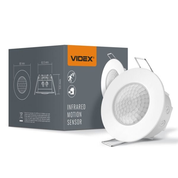 Senzor de mișcare PIR și senzor de lumină videx VL-SPR17W 1200W - imagine 1