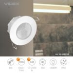 Senzor de mișcare PIR și senzor de lumină videx VL-SPR17W 1200W - imagine 3