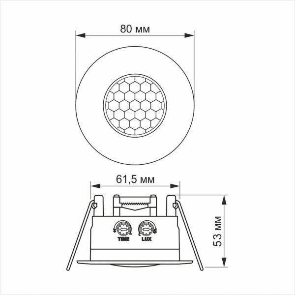 Senzor de mișcare PIR și senzor de lumină videx VL-SPR17W 1200W - imagine 4