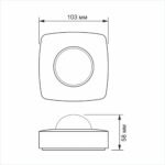 Senzor de mișcare PIR și senzor de lumină videx VL-SPC24W 1200W - imagine 5