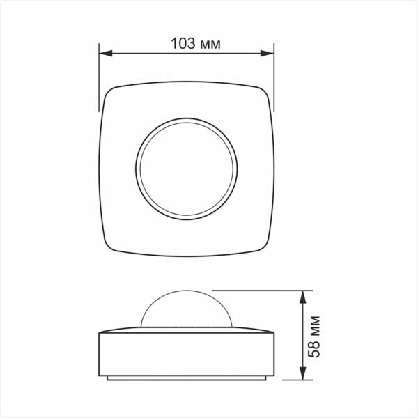 Senzor de mișcare PIR și senzor de lumină videx VL-SPC24W 1200W - imagine 5