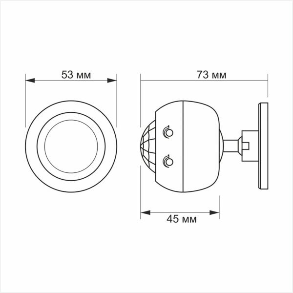 Senzor de mișcare PIR și senzor de lumină videx VL-SPS27W 1200W - imagine 4