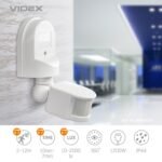 Senzor de mișcare PIR și senzor de lumină videx VL-SPW02W 1200W - imagine 3