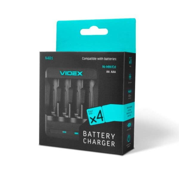 Încărcător universal pentru baterii Videx VCH-N401 - imagine 7