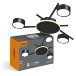 Corp de iluminat de tavan cu spot VIDEX pentru 3 lămpi GX53