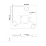 Corp de iluminat de tavan cu spot VIDEX pentru 3 lămpi GX53 - imagine 5