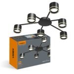 Corp de iluminat de tavan tip spot VIDEX pentru 6 lămpi GX53
