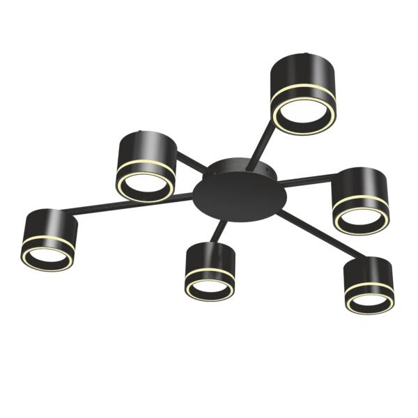 Corp de iluminat de tavan tip spot VIDEX pentru 6 lămpi GX53 - imagine 2