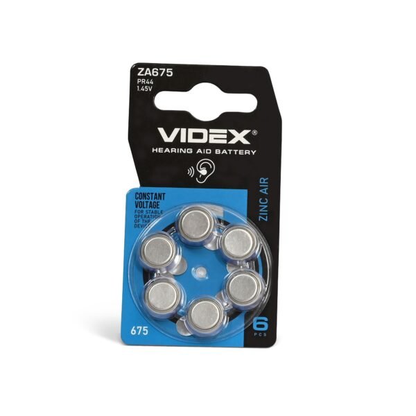 Baterie de zinc Air Videx ZA675 (PR44) 6pcs blister - imagine 1