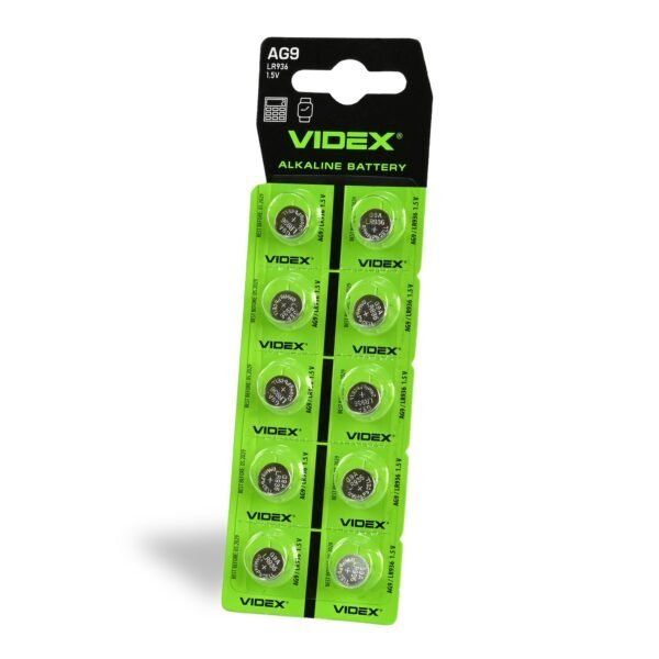 Baterie alcalină Videx AG9/LR936 Card blister 10pcs - imagine 1