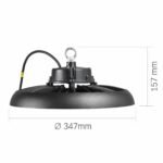 Lampă LED pentru iluminat public VIDEX HB01 200W 5000K 36000Lm 220V Negru - imagine 6