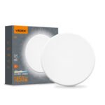 VIDEX WL03-18CW – Plafoniera LED 18W, IP65, 3CCT (3000K/4000K/6500K), 1850 lm, alb
