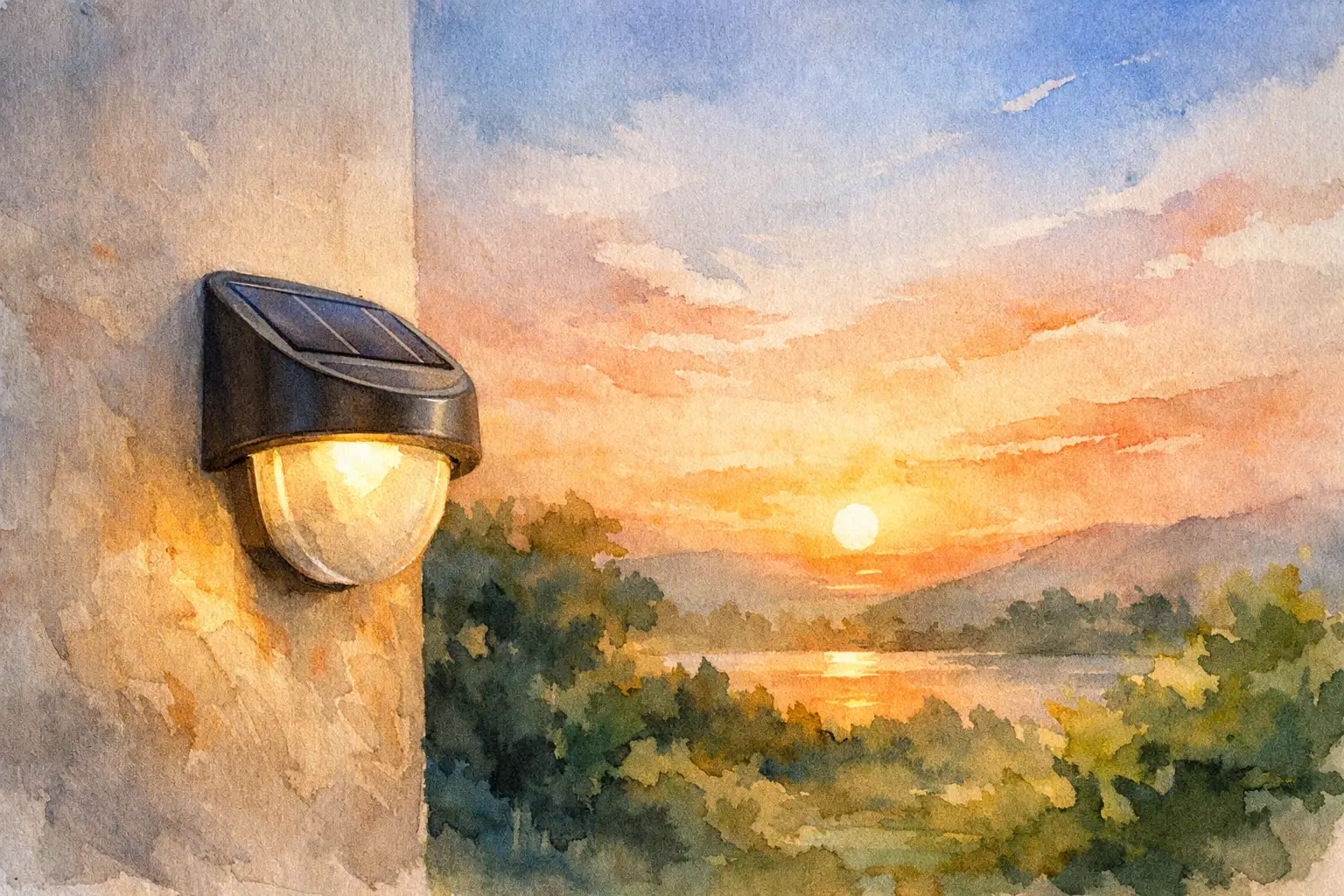 Aplica solară perete exterior: cum o alegi