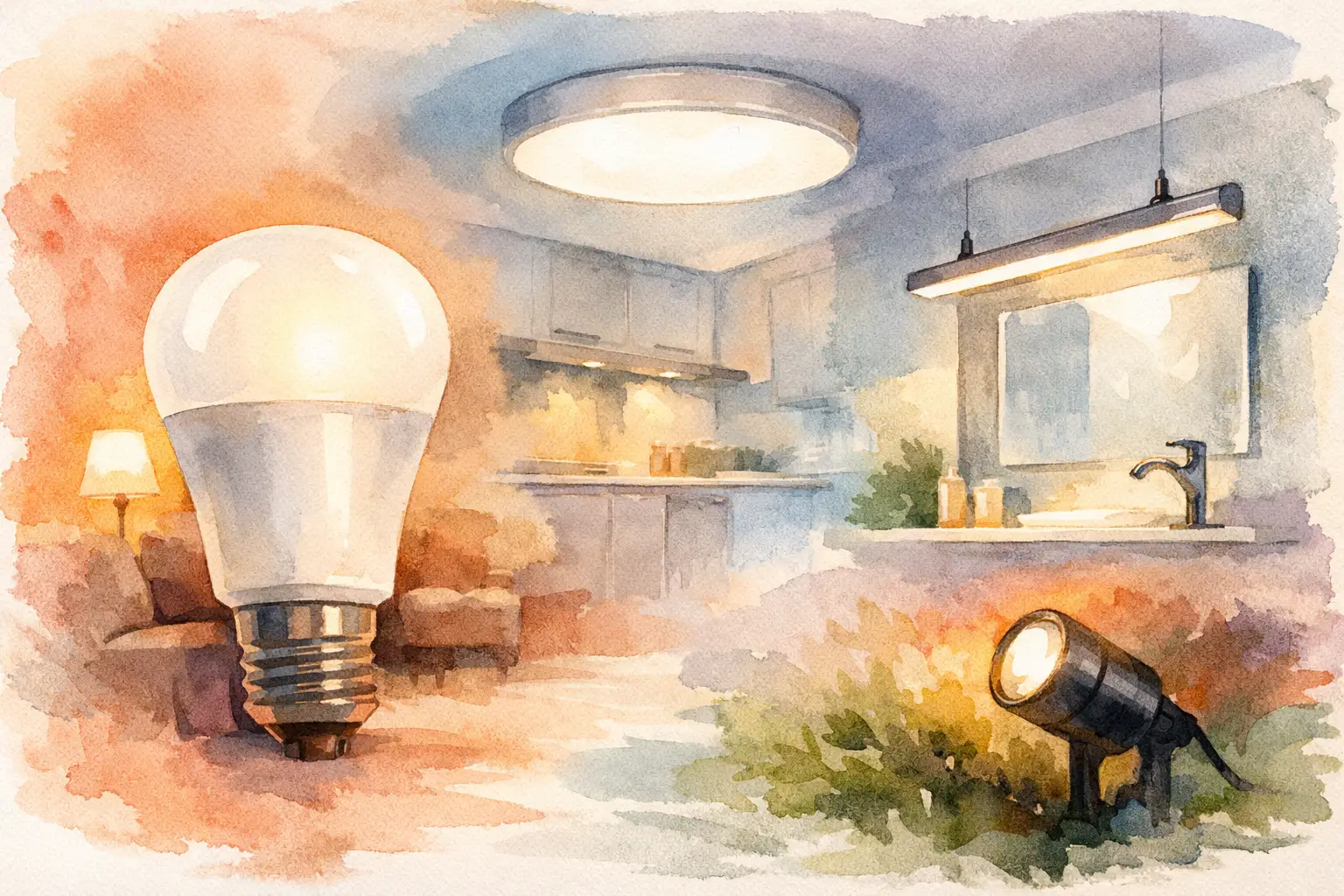 Becuri LED: cum alegi corect pentru fiecare spațiu