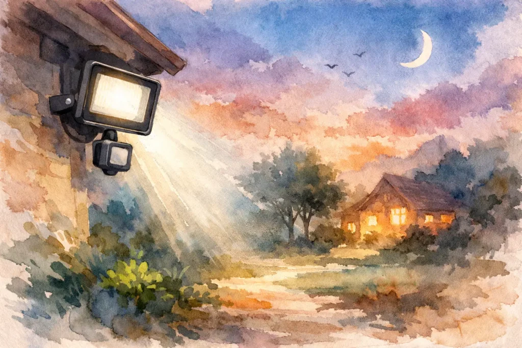 Cum alegi un proiector LED exterior cu senzor