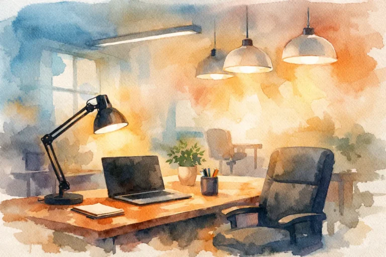 Cum dimensionezi iluminatul pentru birou