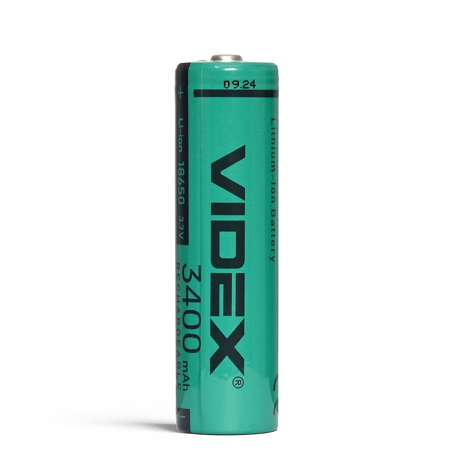 Baterie VIDEX Li-Ion 18650 fără protecție 3400mAh | Acumulator 3.7V