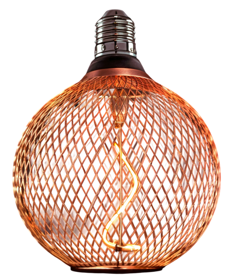 Bec LED E27 2,5 W CUPRU – STICLĂ AURIE