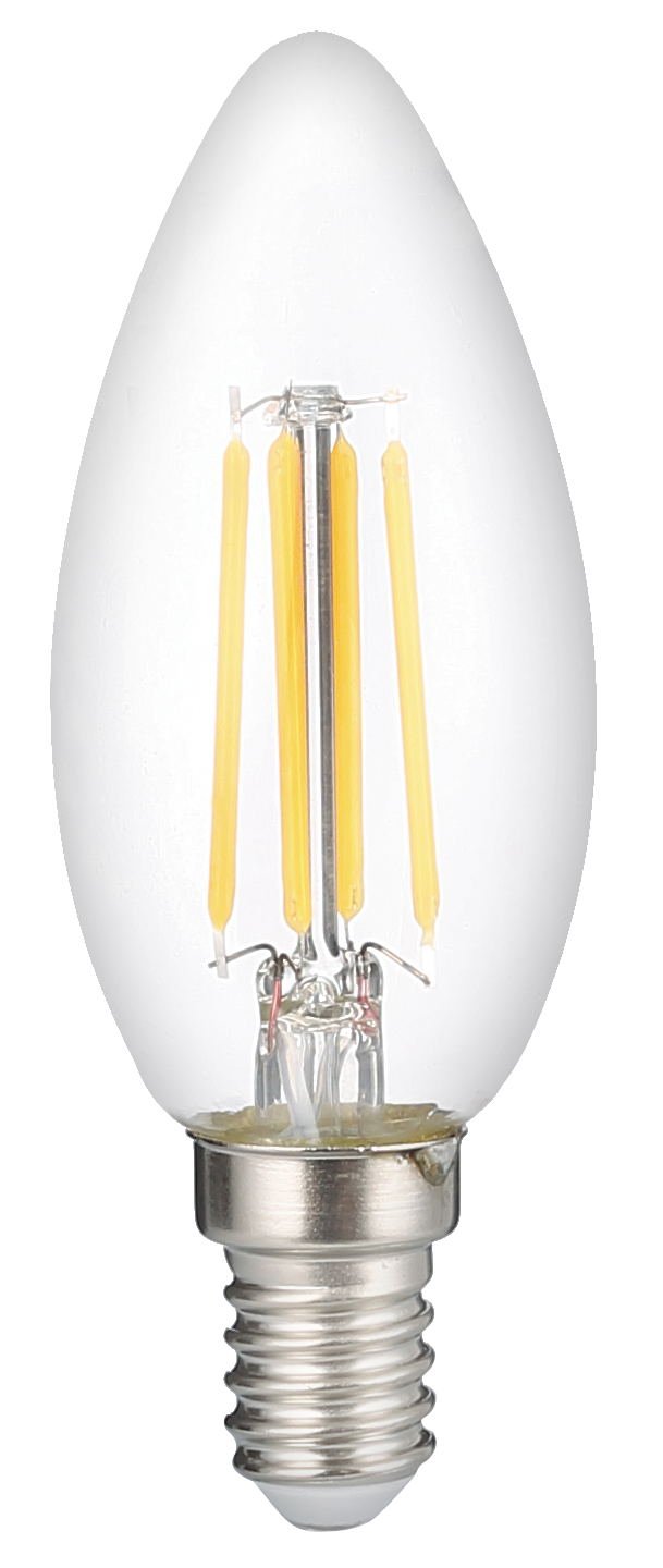 Lumânare LED C35 E14 6 W cu filament