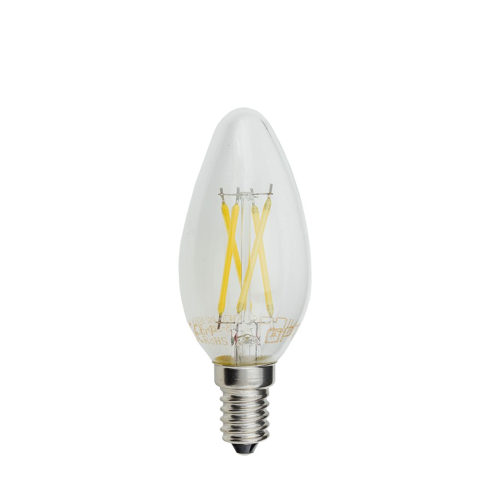 Bec LED cu filament tip lumânare C35 E14 Bec LED cu filament tip lumânare C35 E14