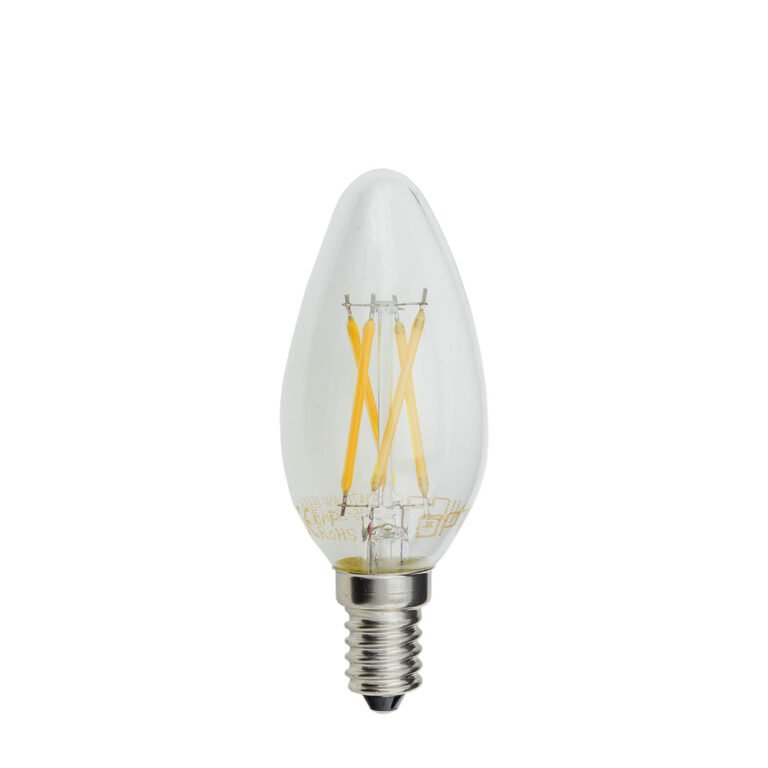 Bec LED cu filament tip lumânare C35 E14