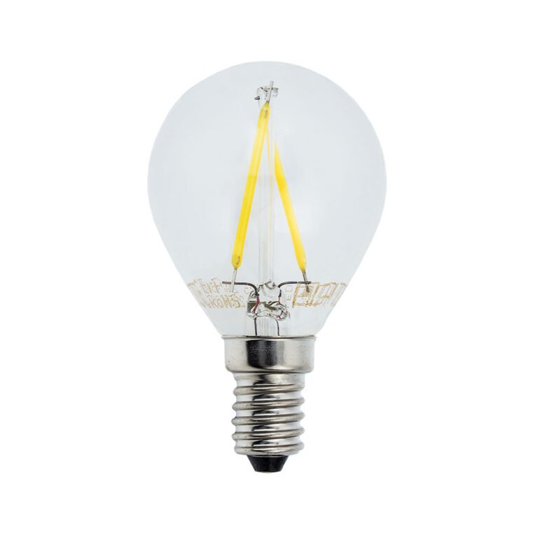 Bec cu filament LED G45 E14