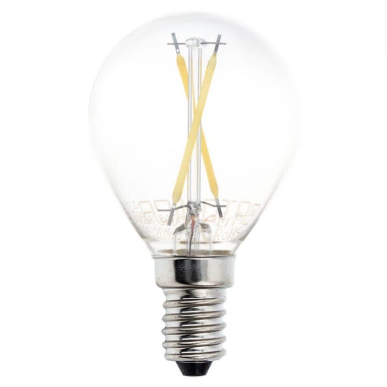 Bec cu filament LED G45 E14