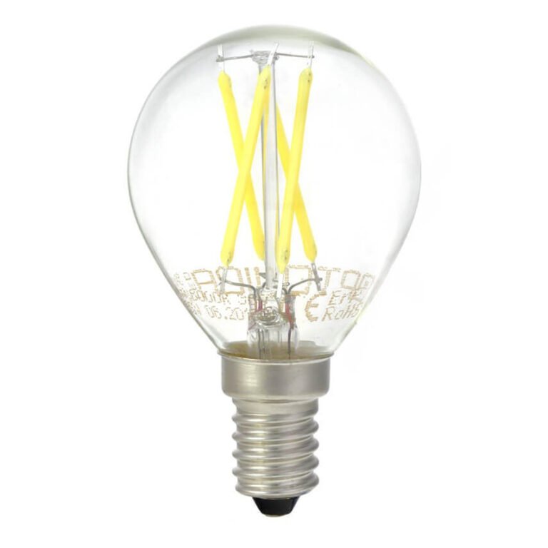 Bec cu filament LED G45 E14