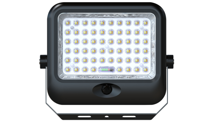 Proiector solar cu LED IP65 + SENSOR + TELECOMANDĂ