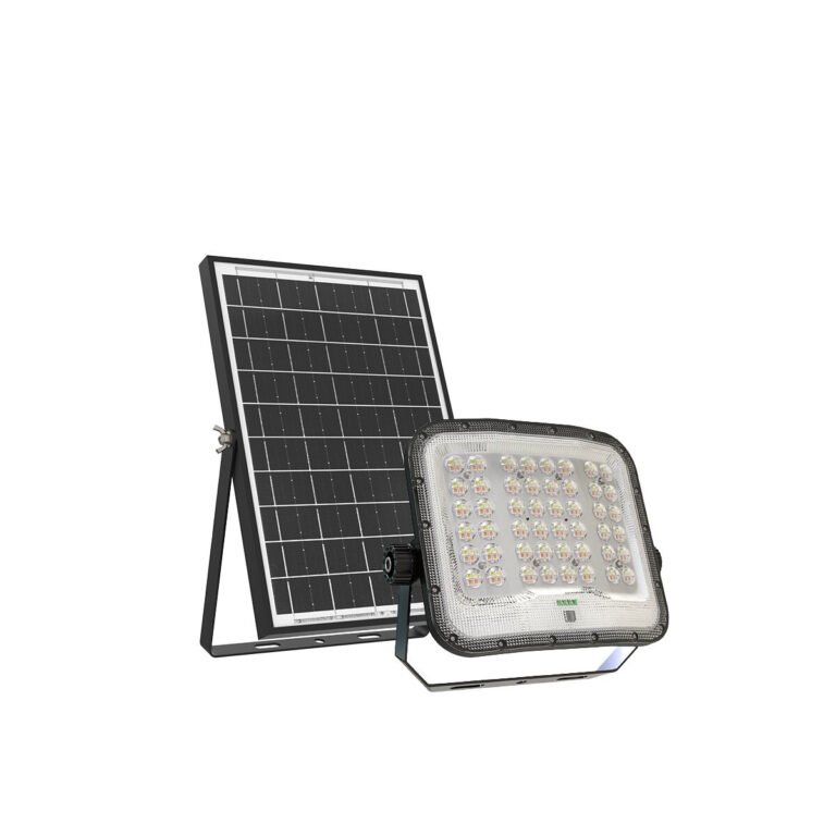 Proiector solar cu LED 2000 LM, 15 Ah, CCT, IP65 + senzor + telecomandă
