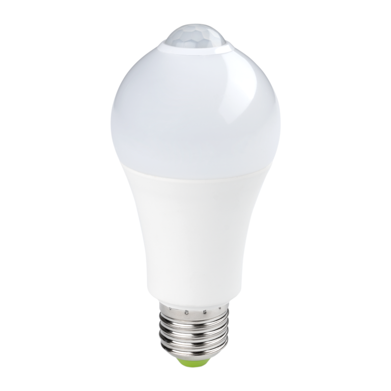 Bec LED de 7 W, soclu E27, cu senzor de mișcare PIR