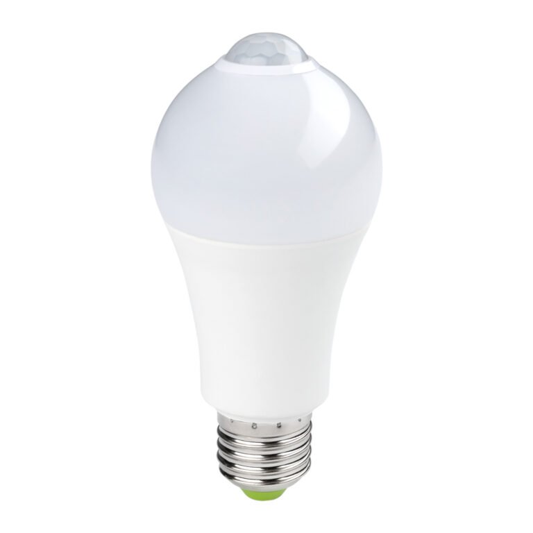 Bec LED de 7 W, soclu E27, cu senzor de mișcare PIR