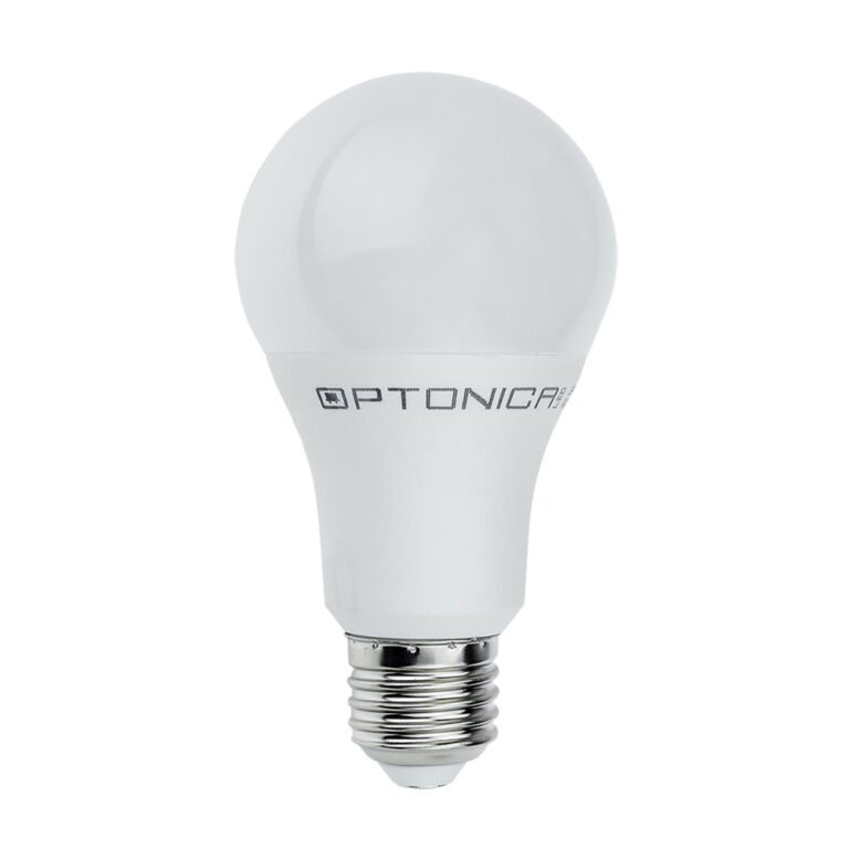 Bec LED din plastic E27 A60, garanție de 5 ani