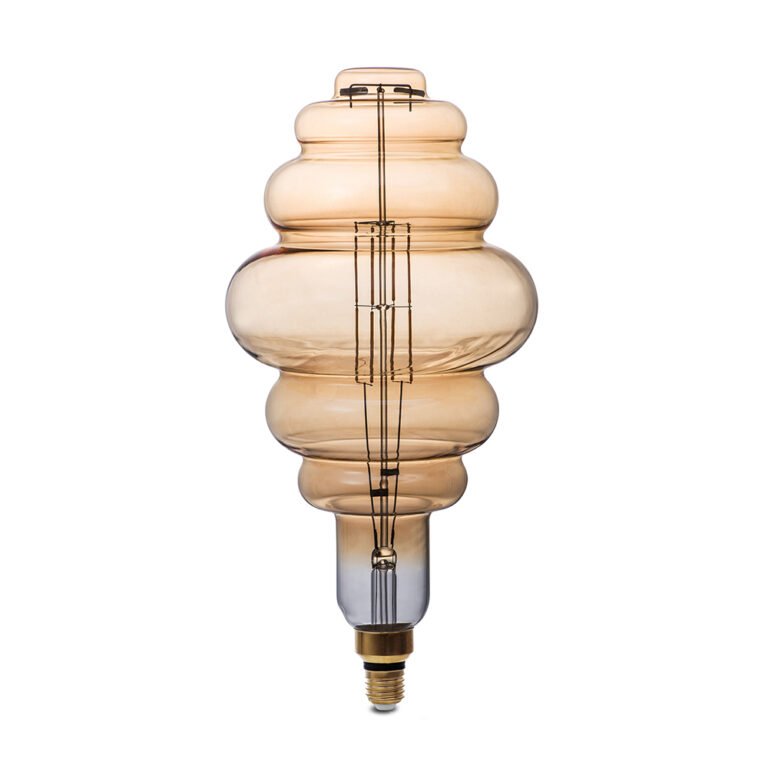 Bec LED E27 BD200 cu sticlă aurie, cu intensitate reglabilă