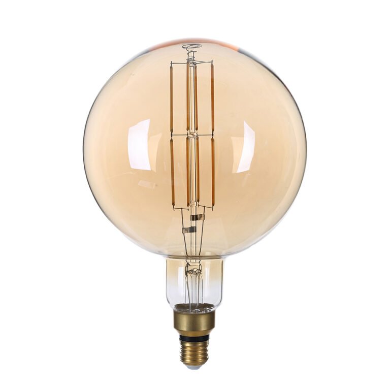 Bec LED E27 G200 cu sticlă aurie, cu intensitate reglabilă