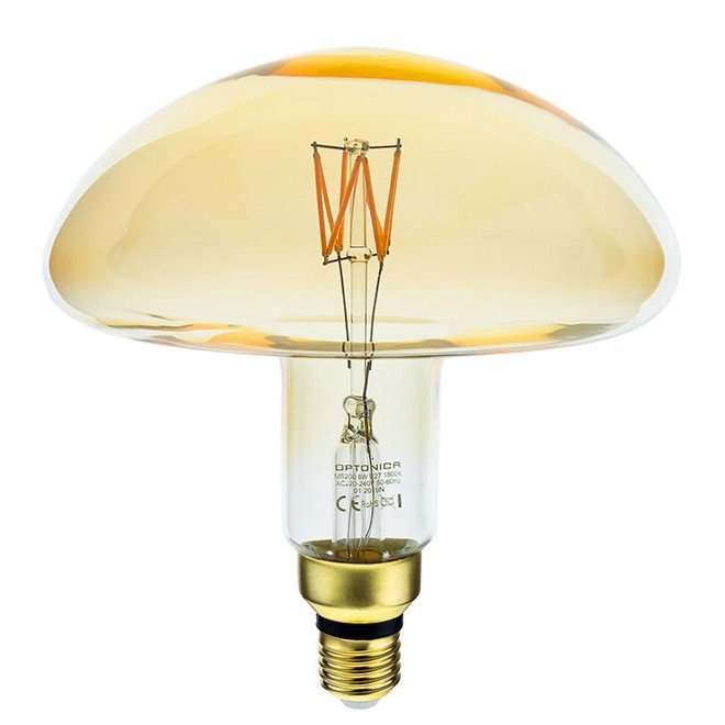 Bec LED E27 MS200 cu sticlă aurie, cu intensitate reglabilă