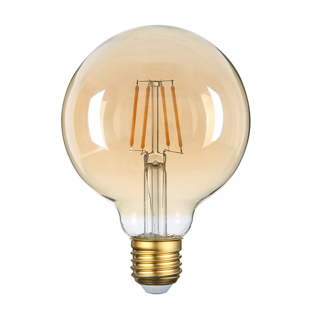 Bec LED E27 G95 cu sticlă aurie Bec LED E27 G95 cu sticlă aurie