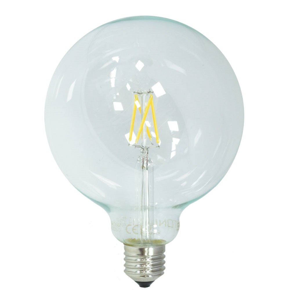 Bec cu filament LED G125 E27 Bec cu filament LED G125 E27