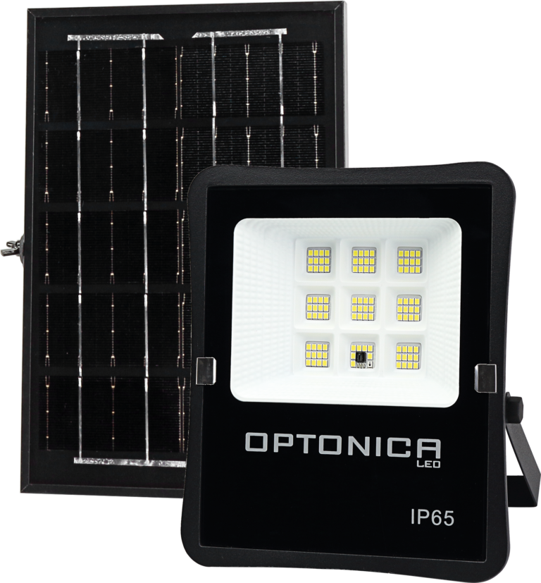 Proiector LED SMD cu panou solar 6 V/20 W