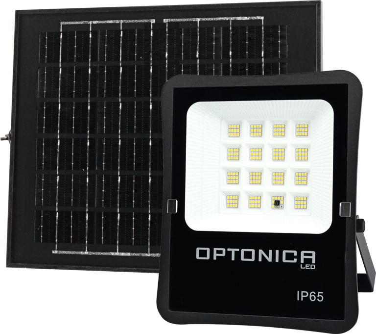Proiector LED SMD cu panou solar 6 V/16 W