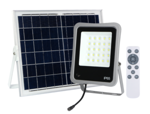 Proiector LED cu energie solară + telecomandă