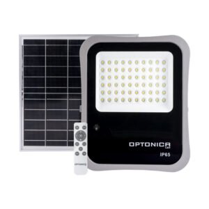 Proiector LED cu energie solară + telecomandă