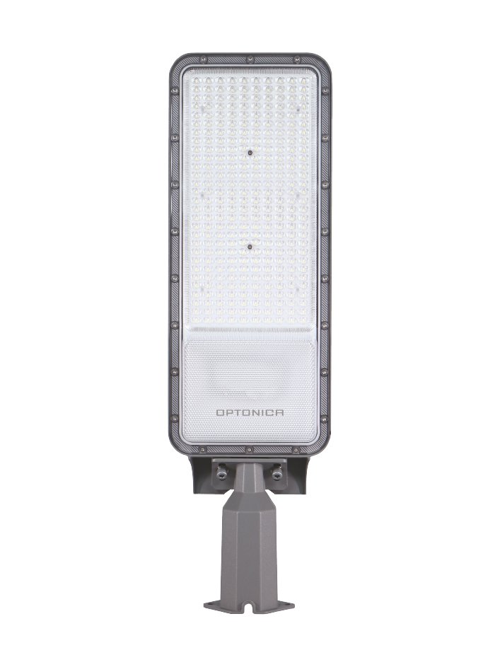 Lampă stradală cu LED de 30 W, cip LUMILEDS, unghi de iluminare 75x130° – Corp gri